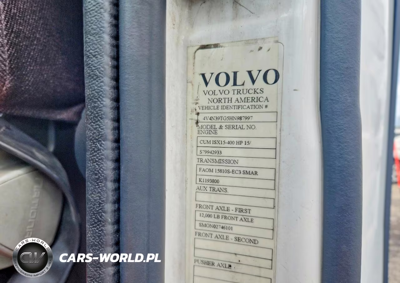 2017 Volvo Vn Vnl VIN:4V4N39TG5HN987997 - 10