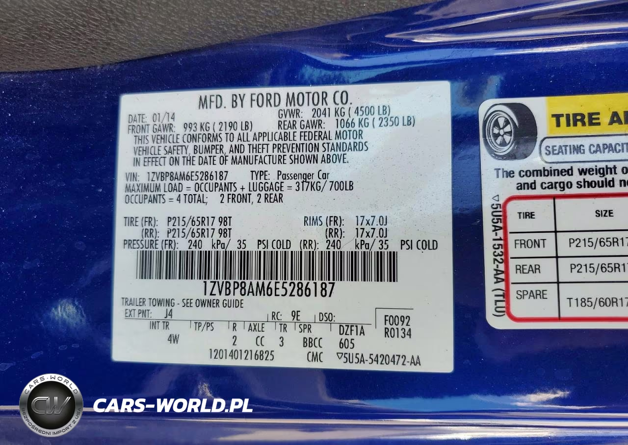 2014 Ford Mustang VIN:1ZVBP8AM6E5286187 - 12