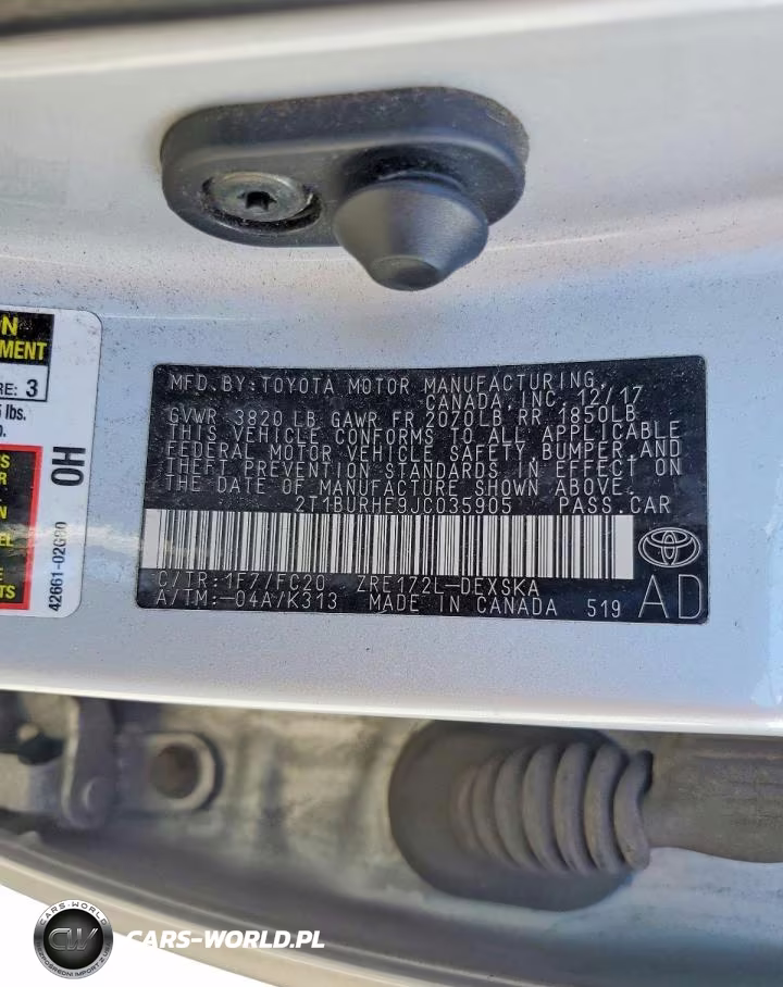 2018 Toyota Corolla Se VIN:2T1BURHE9JC035905 - 12