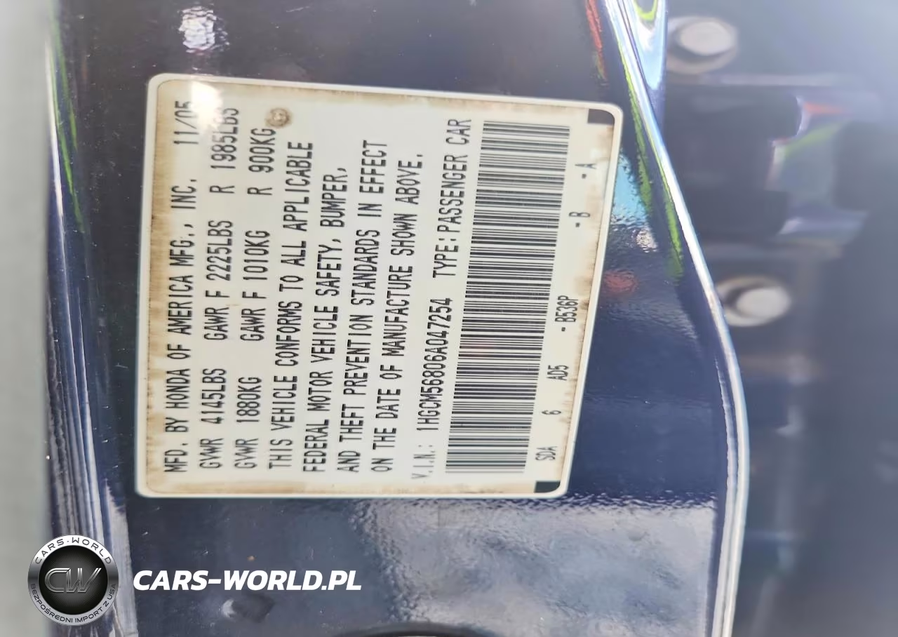 2006 Honda Accord Ex VIN:1HGCM56806A047254 - 12