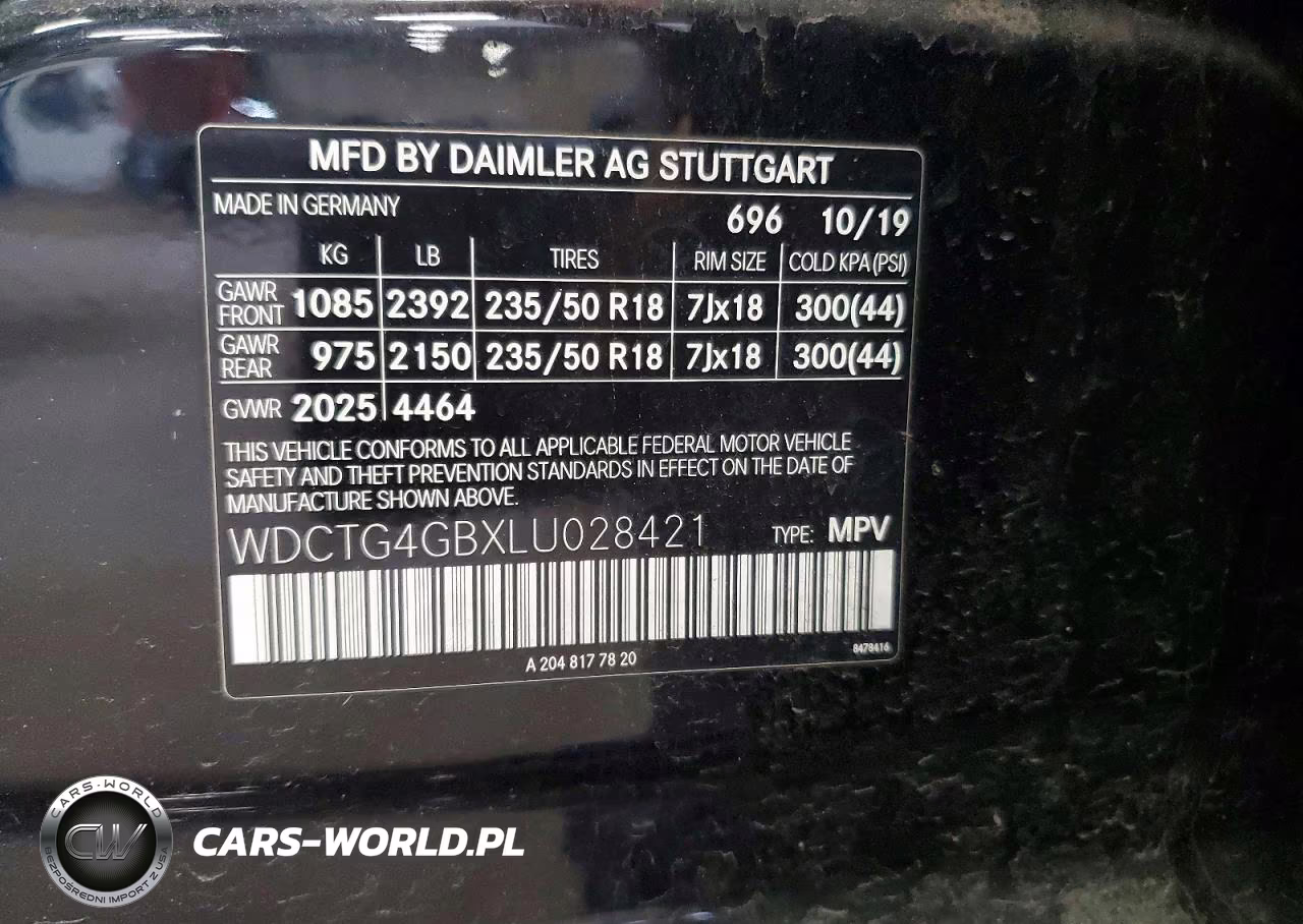 2020 Mercedes-Benz Gla 250 4Matic VIN:WDCTG4GBXLU028421 - 13