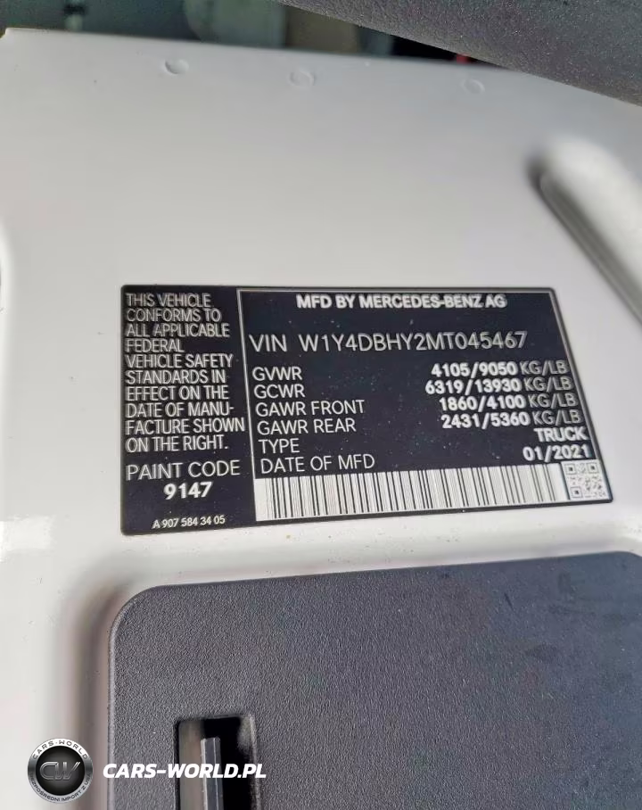 2021 Mercedes-Benz Sprinter 2500 VIN:W1Y4DBHY2MT045467 - 13