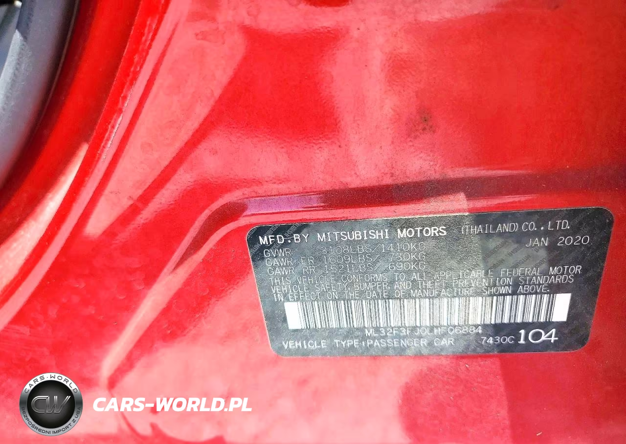 2020 Mitsubishi Mirage G4 Es VIN:ML32F3FJ0LHF06884 - 12