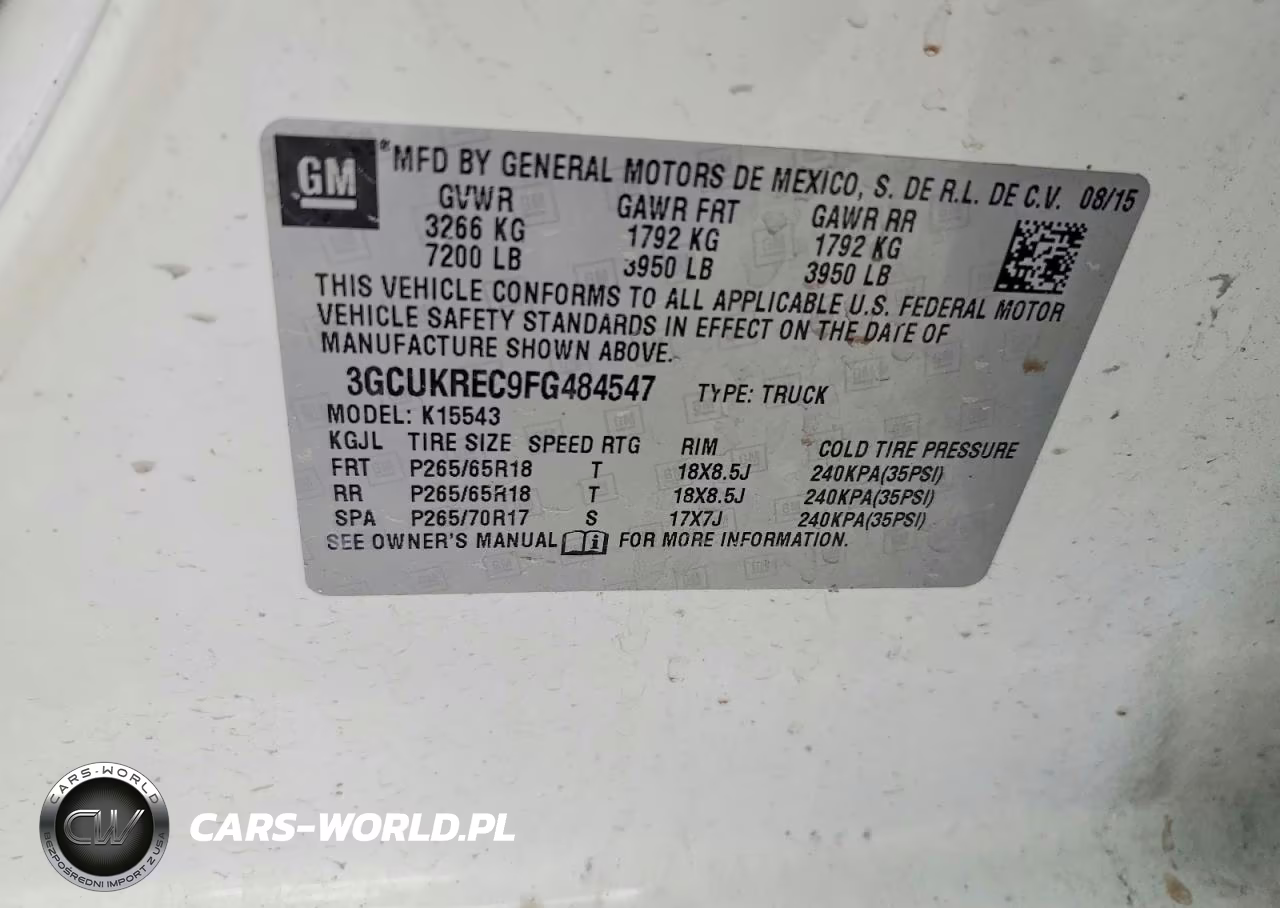 2015 Chevrolet Silverado K1500 Lt VIN:3GCUKREC9FG484547 - 12