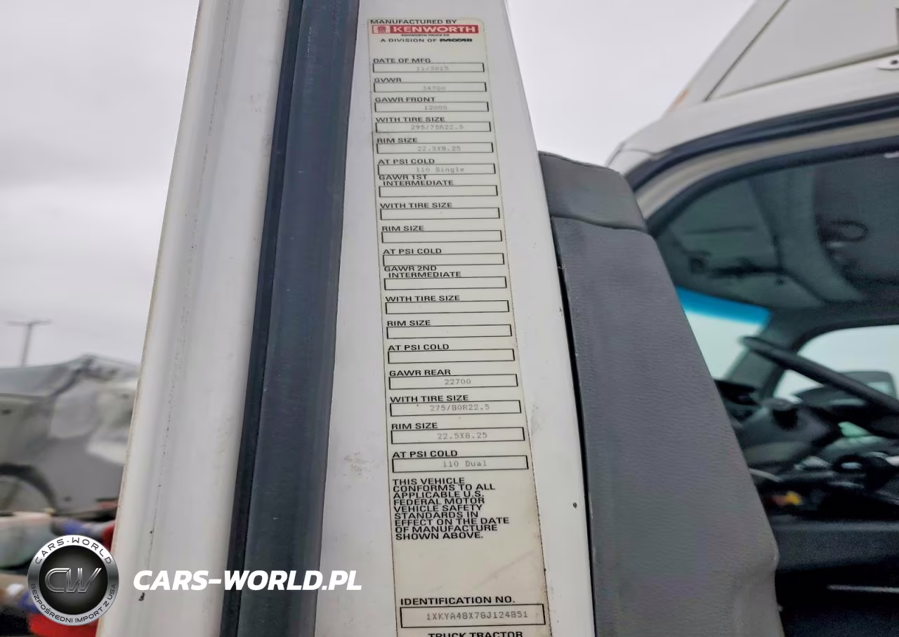 2016 Kenworth T680 Semi Truck VIN:1XKYA48X7GJ124851 - 10