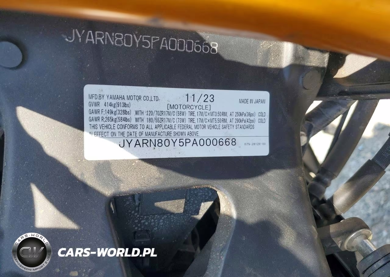 2023 Yamaha Mtm890 C VIN:JYARN80Y5PA000668 - 9
