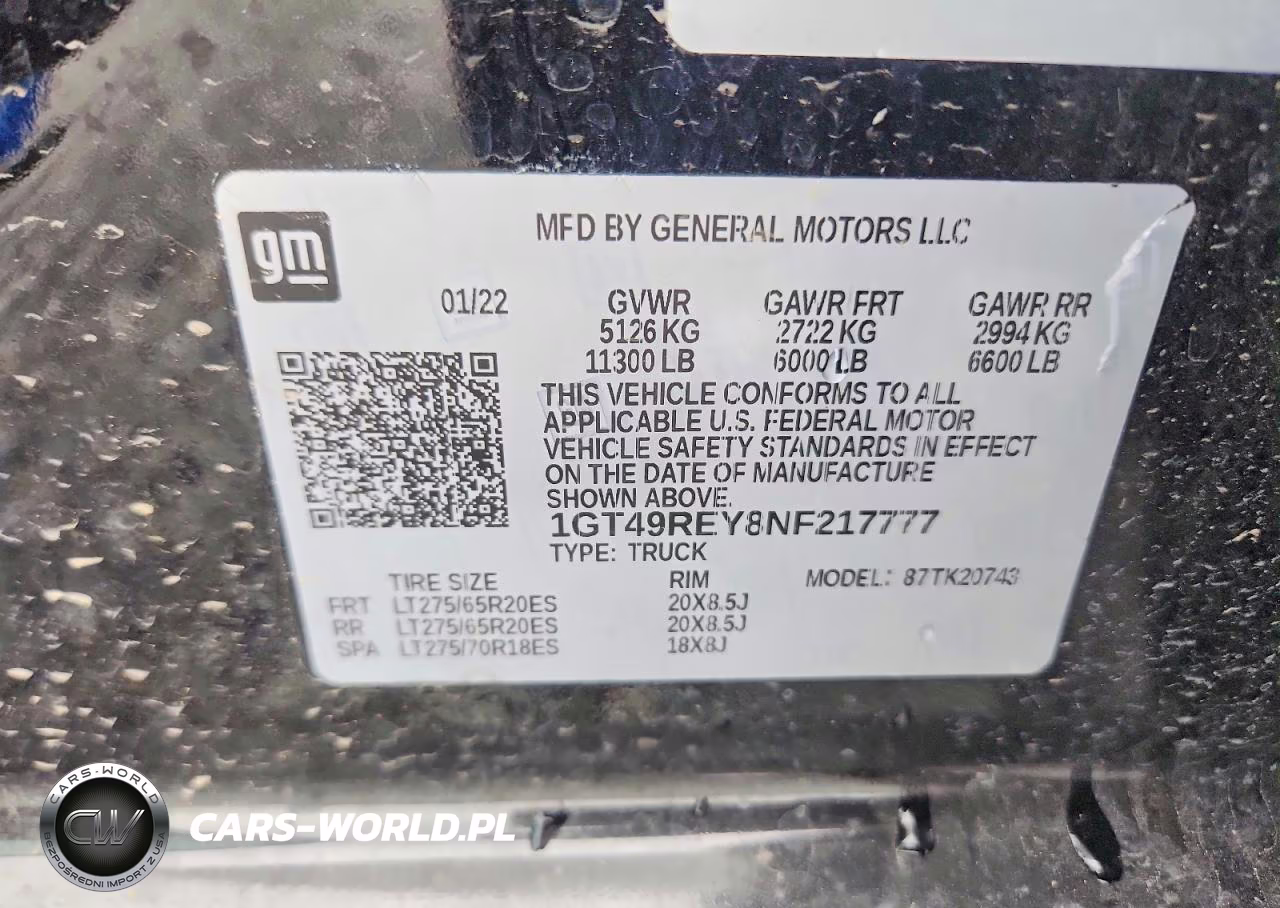 2022 GMC Sierra K2500 Denali VIN:1GT49REY8NF217777 - 12