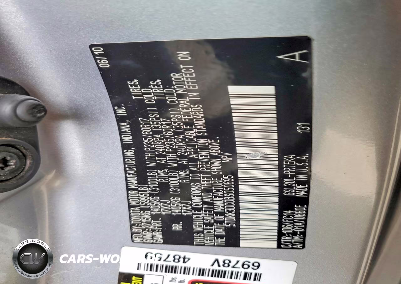 2011 Toyota Sienna Le 8-Passenger VIN:5TDKK3DC0BS050695 - 14