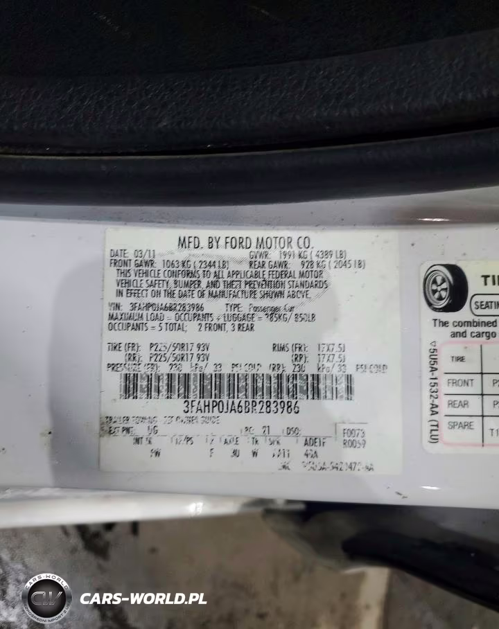 2011 Ford Fusion Sel VIN:3FAHP0JA6BR283986 - 12