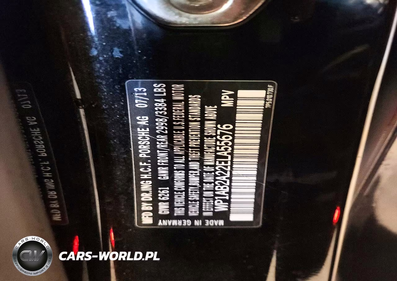 2014 Porsche Cayenne S VIN:WP1AB2A22ELA55676 - 12