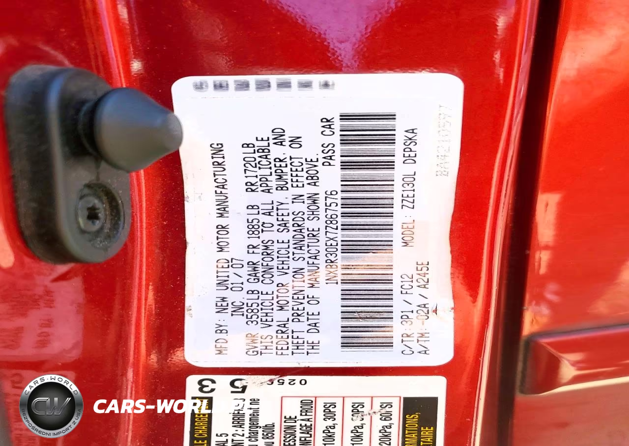 2007 Toyota Corolla S VIN:1NXBR30EX7Z867576 - 12