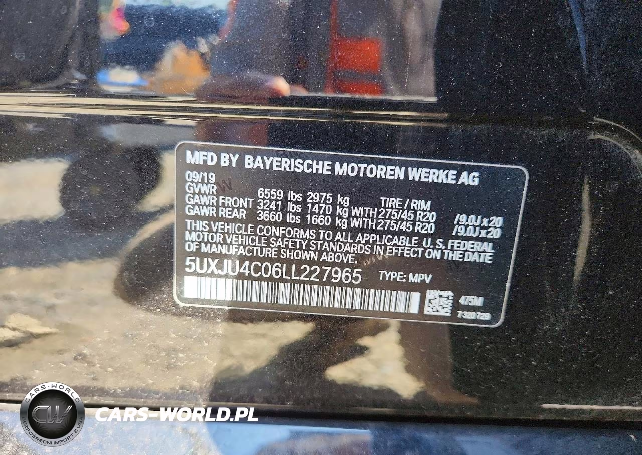 2020 BMW X5 M50I VIN:5UXJU4C06LL227965 - 13