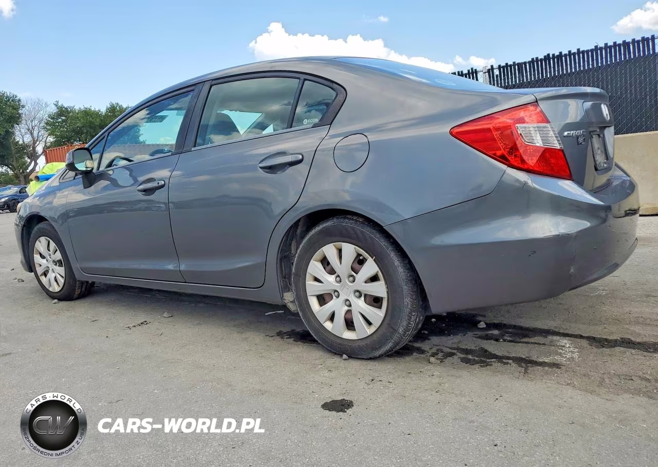 2012 Honda Civic Lx VIN:2HGFB2F50CH315398 - 2