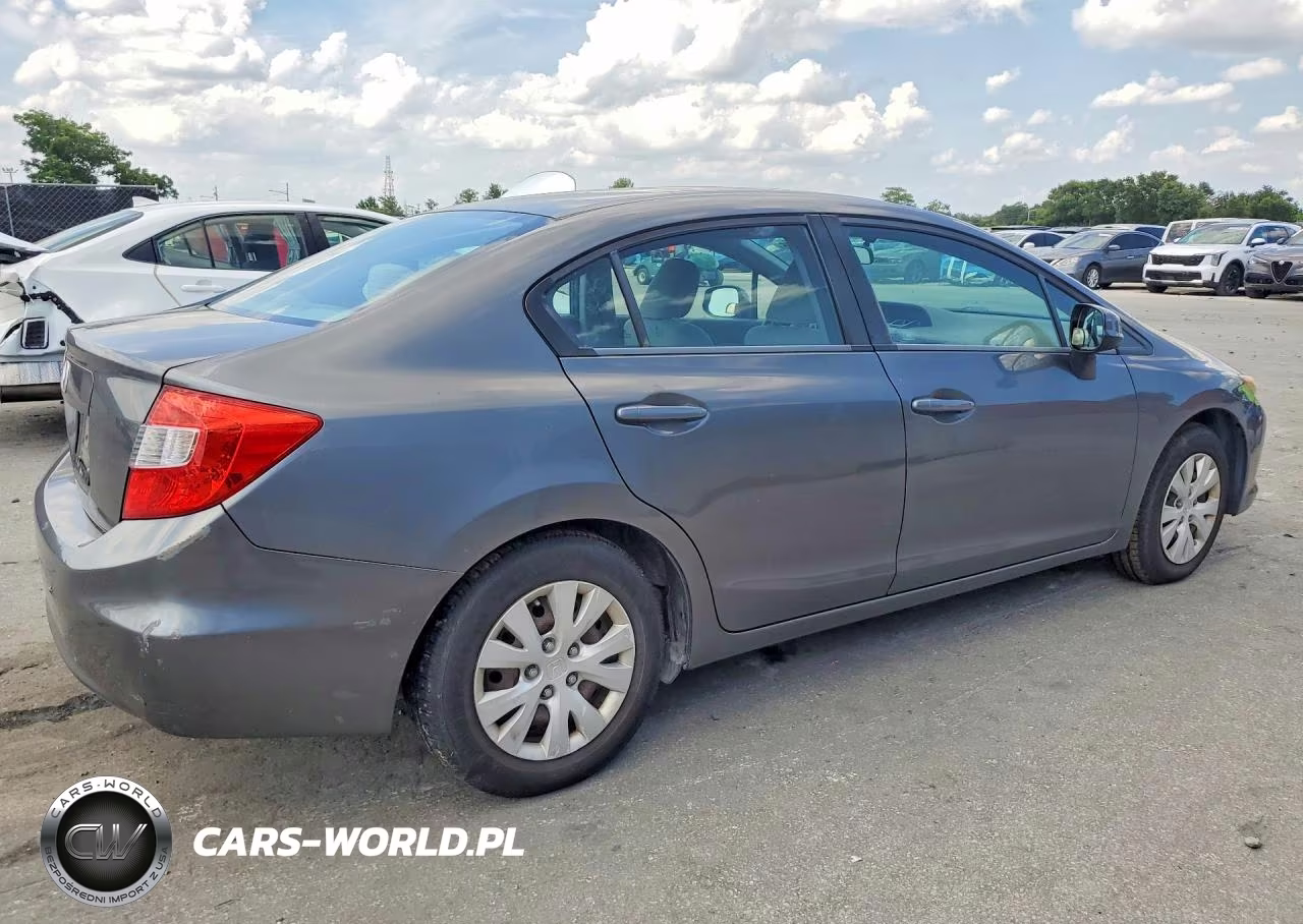 2012 Honda Civic Lx VIN:2HGFB2F50CH315398 - 3