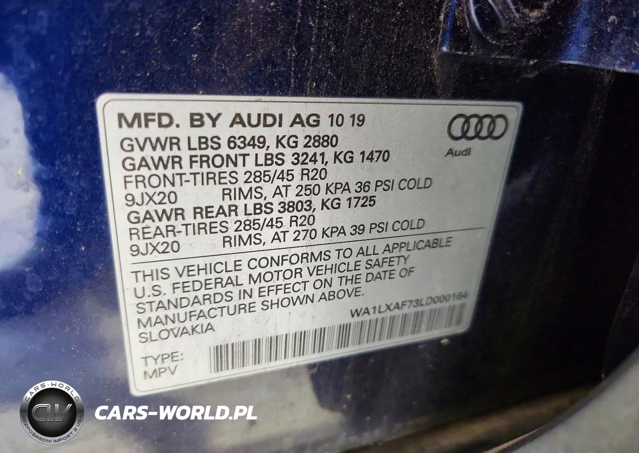 2020 Audi Q7 Premium Plus VIN:WA1LXAF73LD000164 - 13