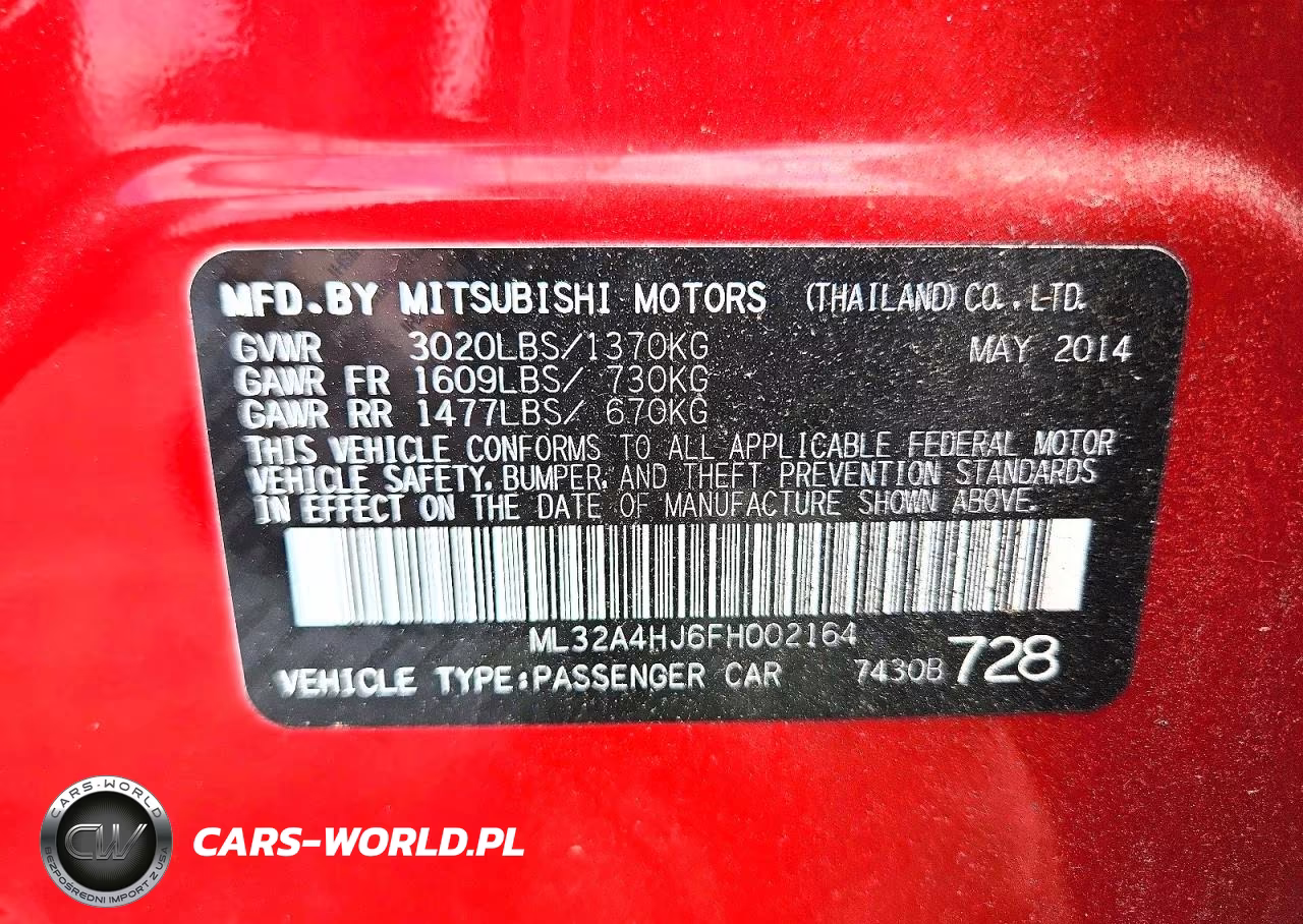 2015 Mitsubishi Mirage Es VIN:ML32A4HJ6FH002164 - 12
