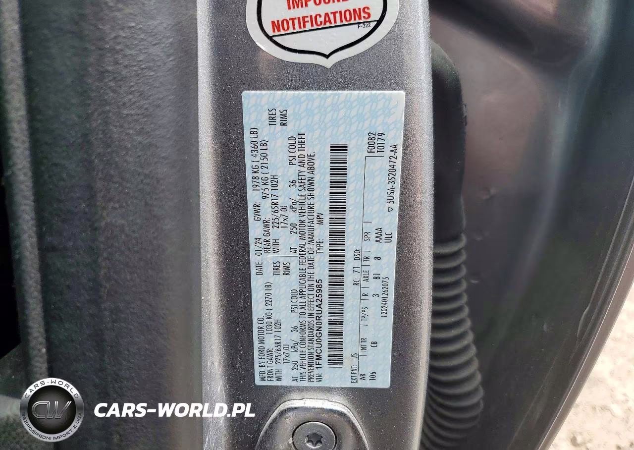 2024 Ford Escape Active VIN:1FMCU0GN0RUA25985 - 13