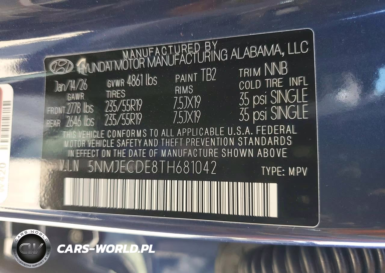 2026 Hyundai Tucson Limited VIN:5NMJECDE8TH681042 - 13