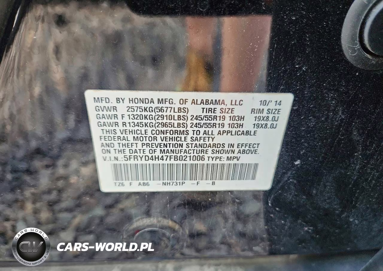 2015 Acura Mdx Technology VIN:5FRYD4H47FB021006 - 14