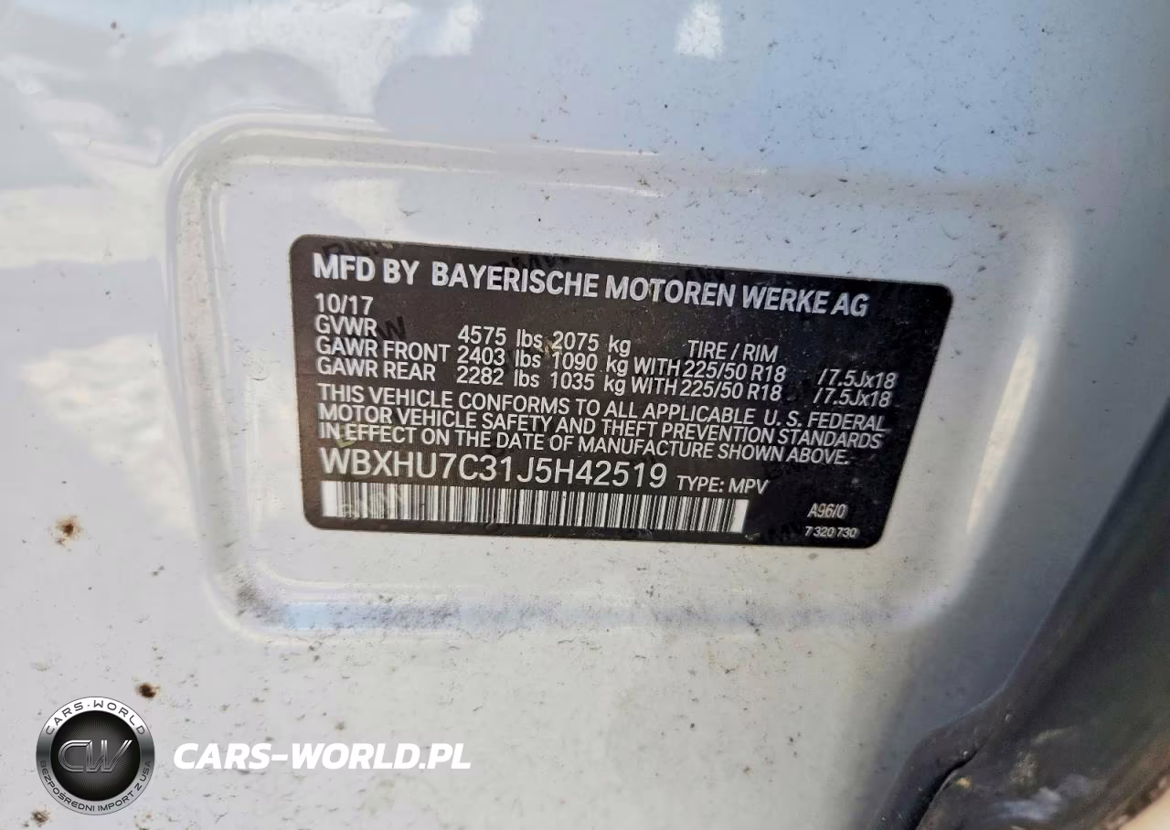 2018 BMW X1 Sdrive28I VIN:WBXHU7C31J5H42519 - 13
