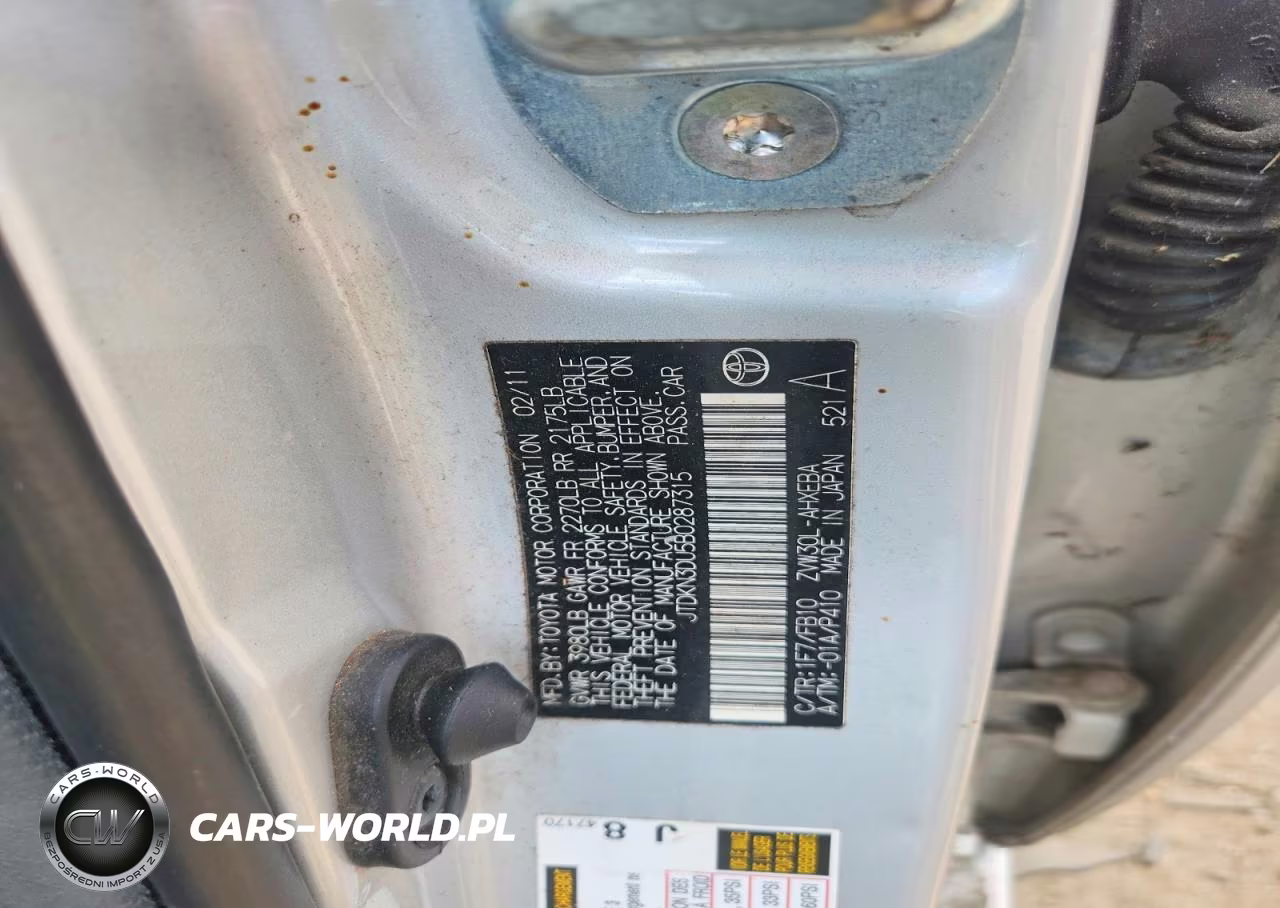 2011 Toyota Prius Two VIN:JTDKN3DU5B0287315 - 12