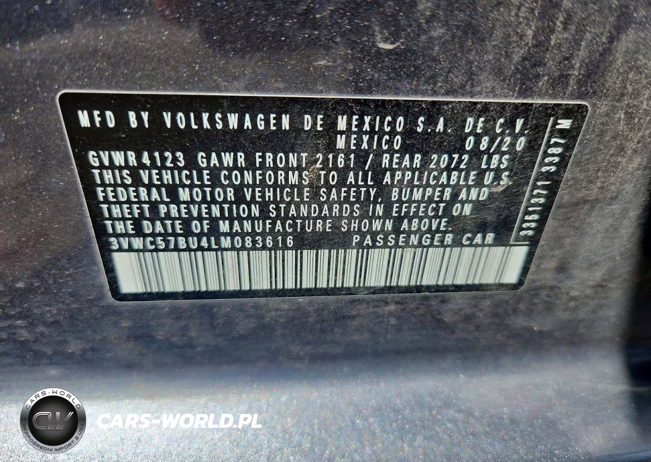 2020 Volkswagen Jetta S VIN:3VWC57BU4LM083616 - 12