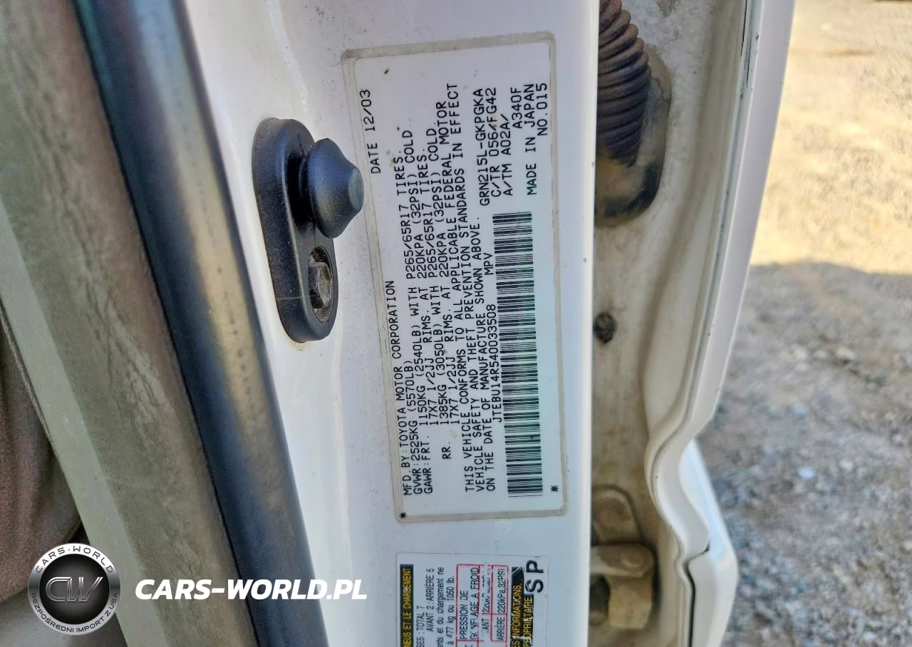 2004 Toyota 4Runner Sr5 VIN:JTEBU14R540033508 - 12