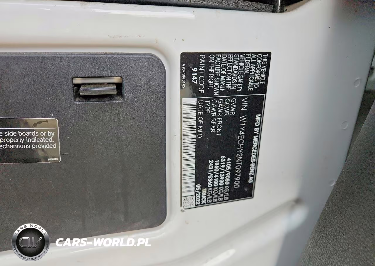 2022 Mercedes-Benz Sprinter 2500 VIN:W1Y4ECHY2NT097900 - 13