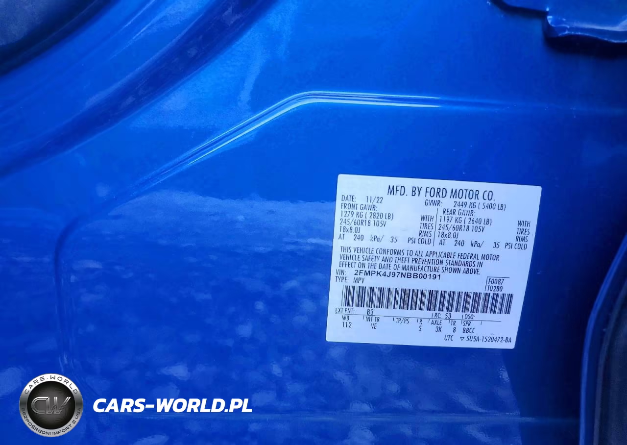 2022 Ford Edge Sel VIN:2FMPK4J97NBB00191 - 12