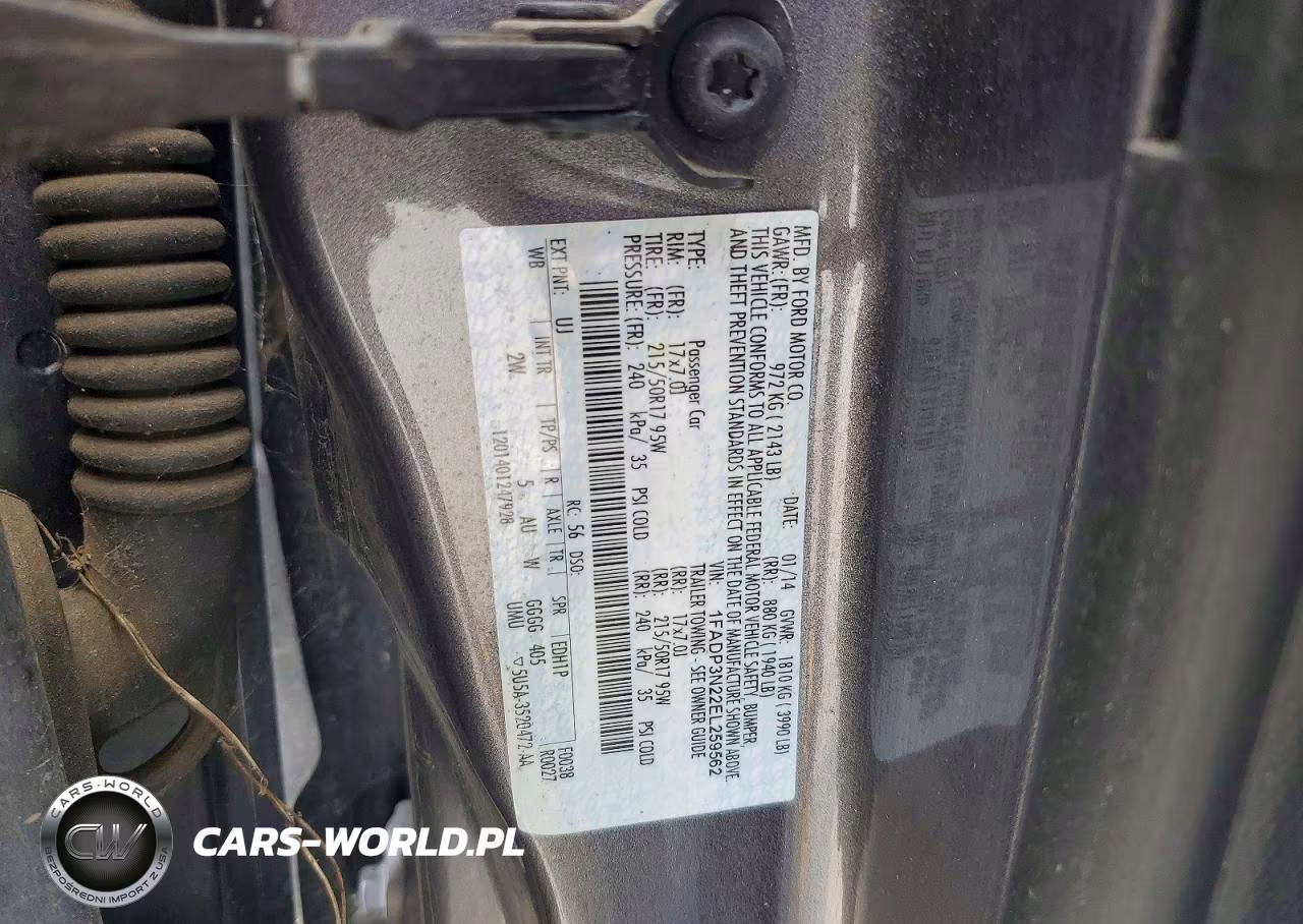 2014 Ford Foc VIN:1FADP3N22EL259562 - 12