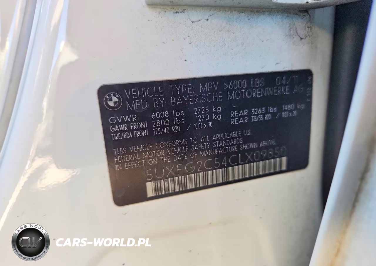 2012 BMW X6 xDrive35I VIN:5UXFG2C54CLX09850 - 13