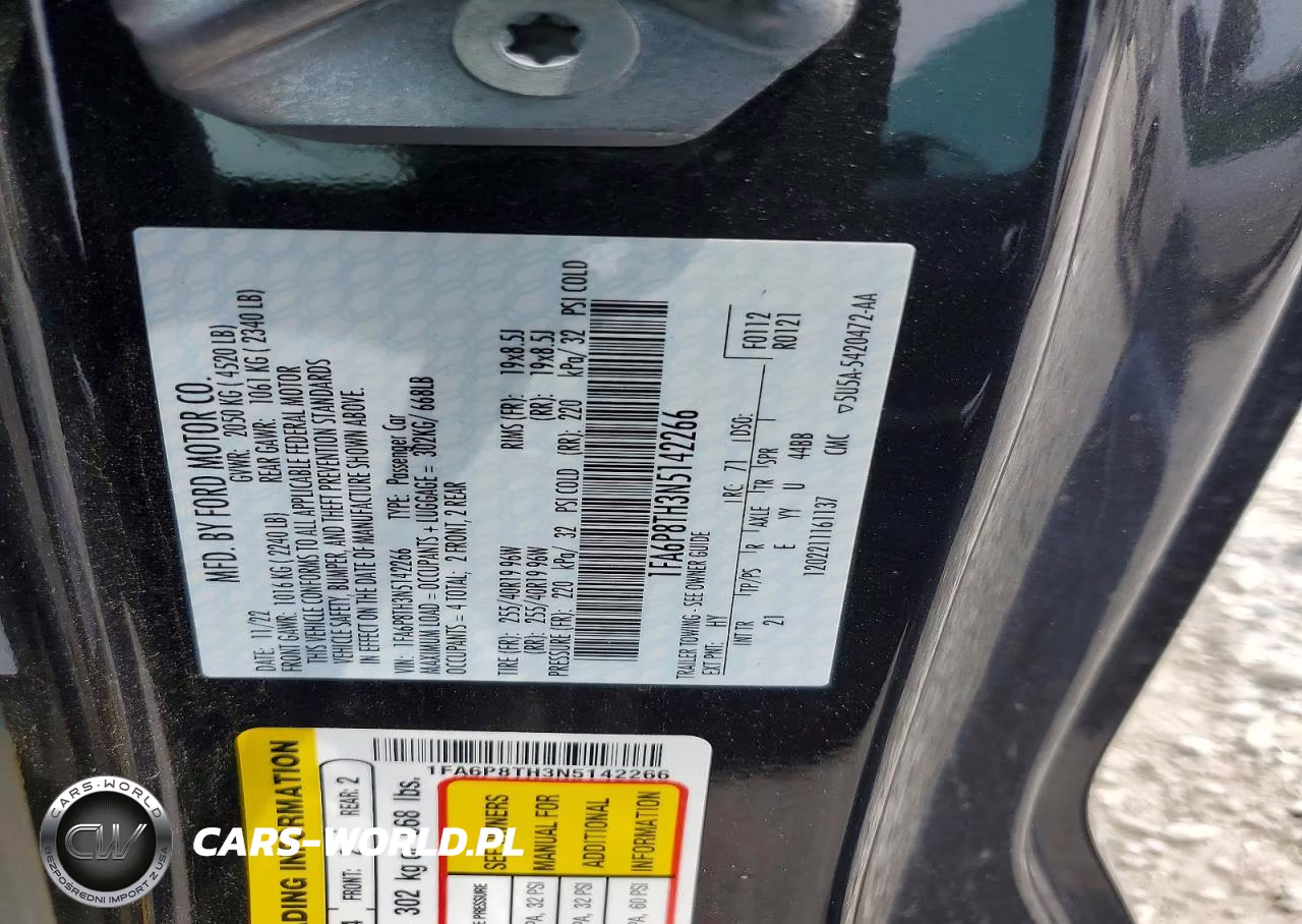 2022 Ford Mustang VIN:1FA6P8TH3N5142266 - 13