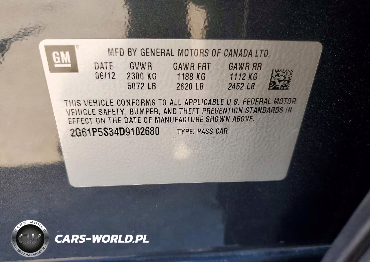 2013 Cadillac Xts Luxury Collection VIN:2G61P5S34D9102680 - 13