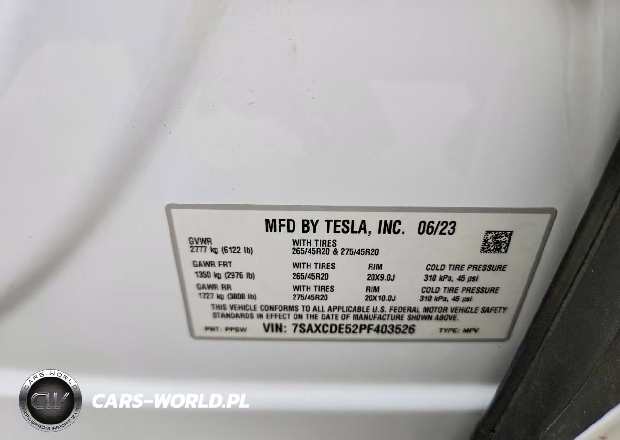 2023 Tesla Model X VIN:7SAXCDE52PF403526 - 14
