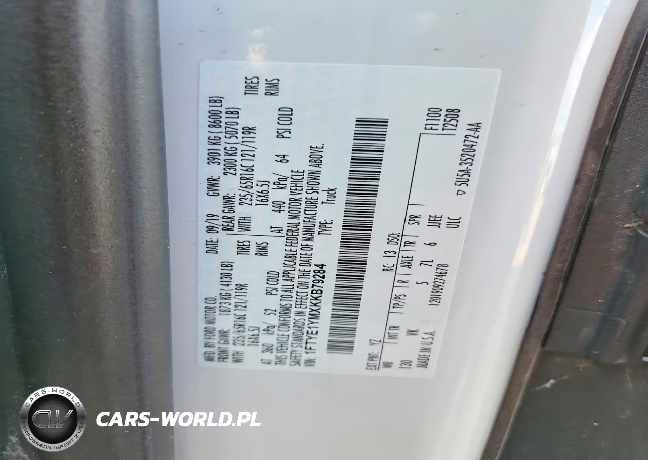 2019 Ford Transit 150 Delivery Van VIN:1FTYE1YMXKKB79284 - 13