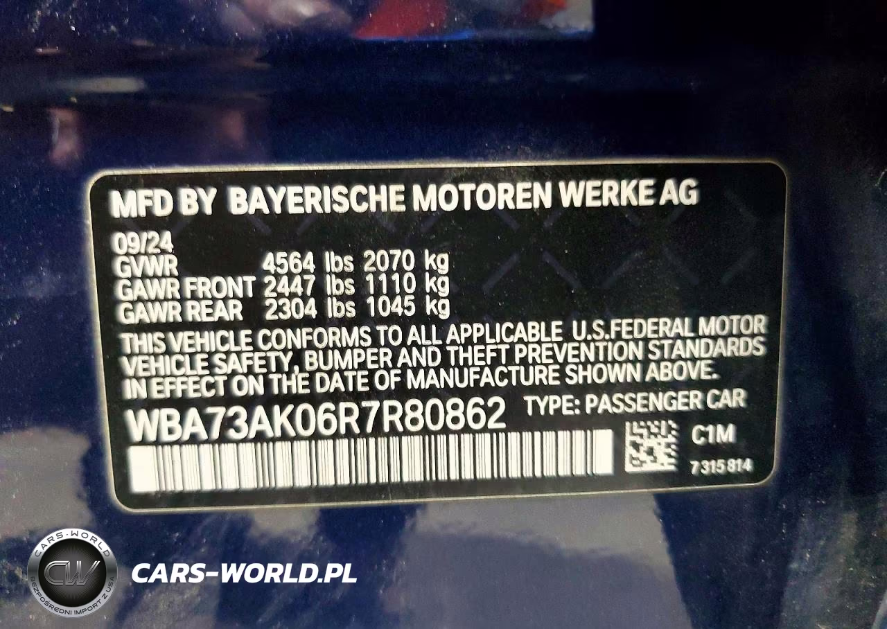 2024 BMW 228Xi VIN:WBA73AK06R7R80862 - 12