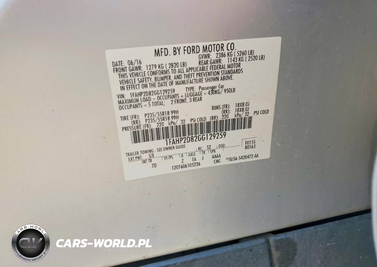 2016 Ford Taurus Se VIN:1FAHP2D82GG129259 - 12