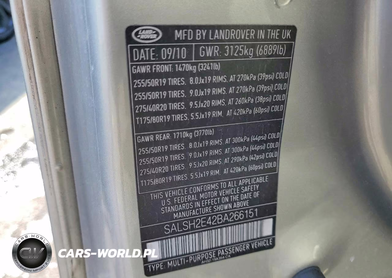 2011 Land Rover Range Rover Sport Sc VIN:SALSH2E42BA266151 - 13