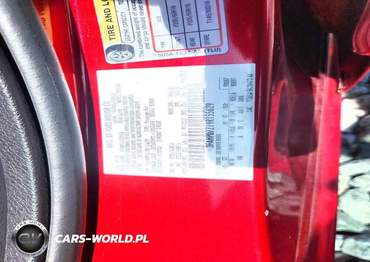 2009 Ford Fusion Se VIN:3FAHP07Z19R155629 - 12