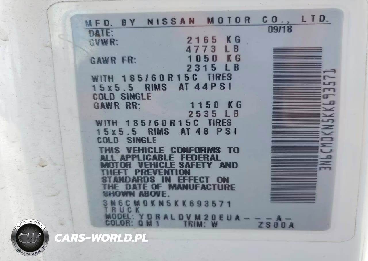 2019 Nissan Nv200 S VIN:3N6CM0KN5KK693571 - 13