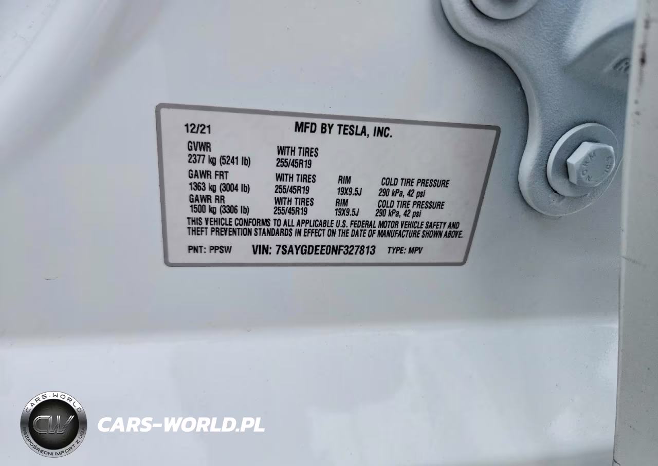 2022 Tesla Model Y VIN:7SAYGDEE0NF327813 - 13