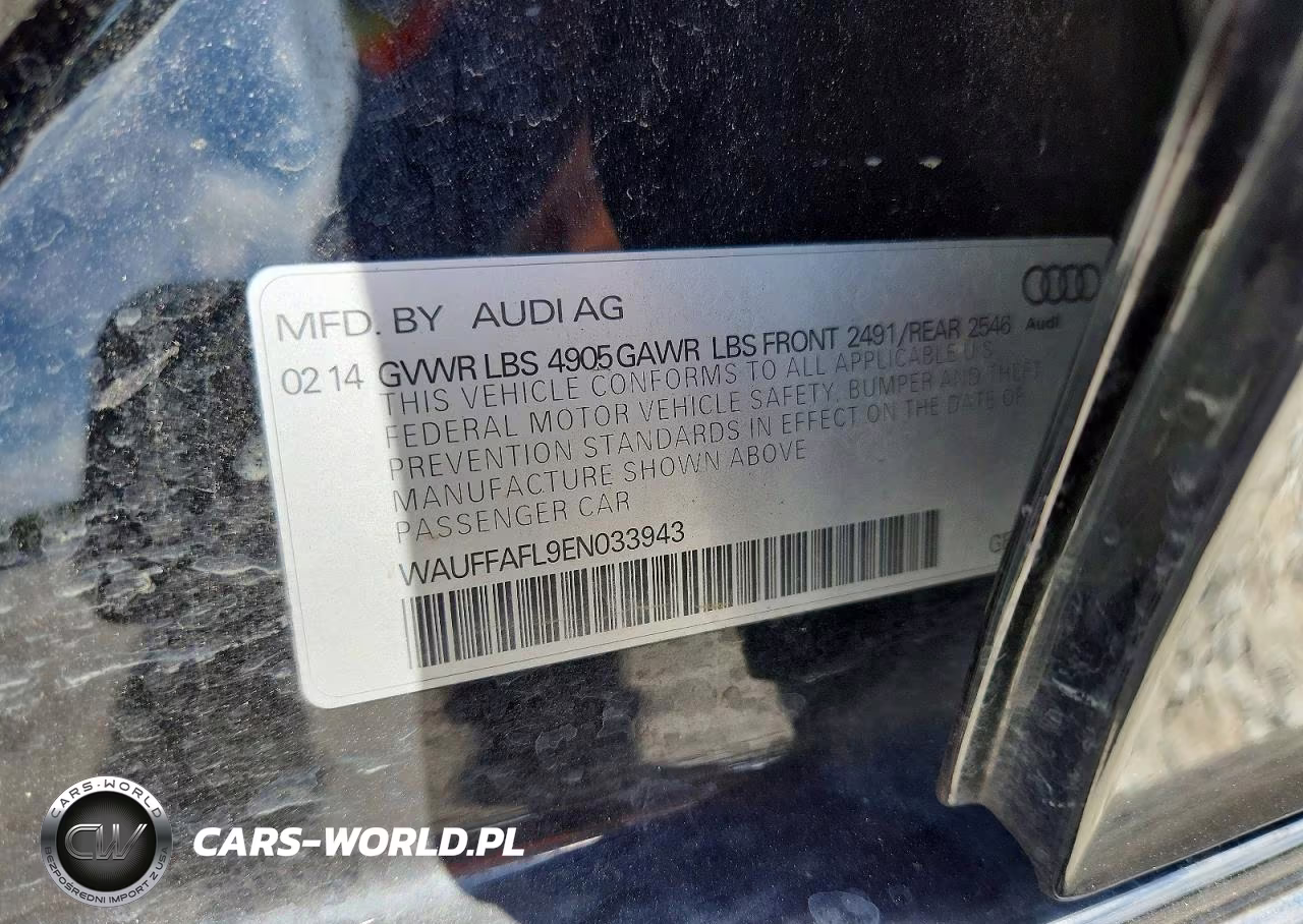 2014 Audi A4 Premium Plus VIN:WAUFFAFL9EN033943 - 12