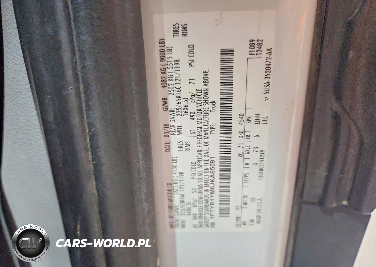2018 Ford Transit VIN:1FTYR1YM6JKA65091 - 13