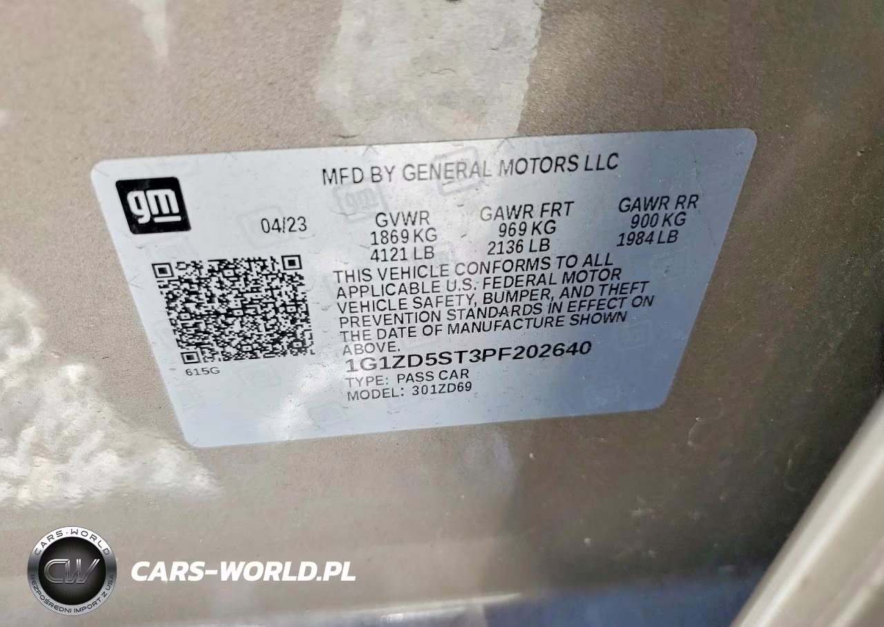 2023 Chevrolet Malibu Lt VIN:1G1ZD5ST3PF202640 - 12