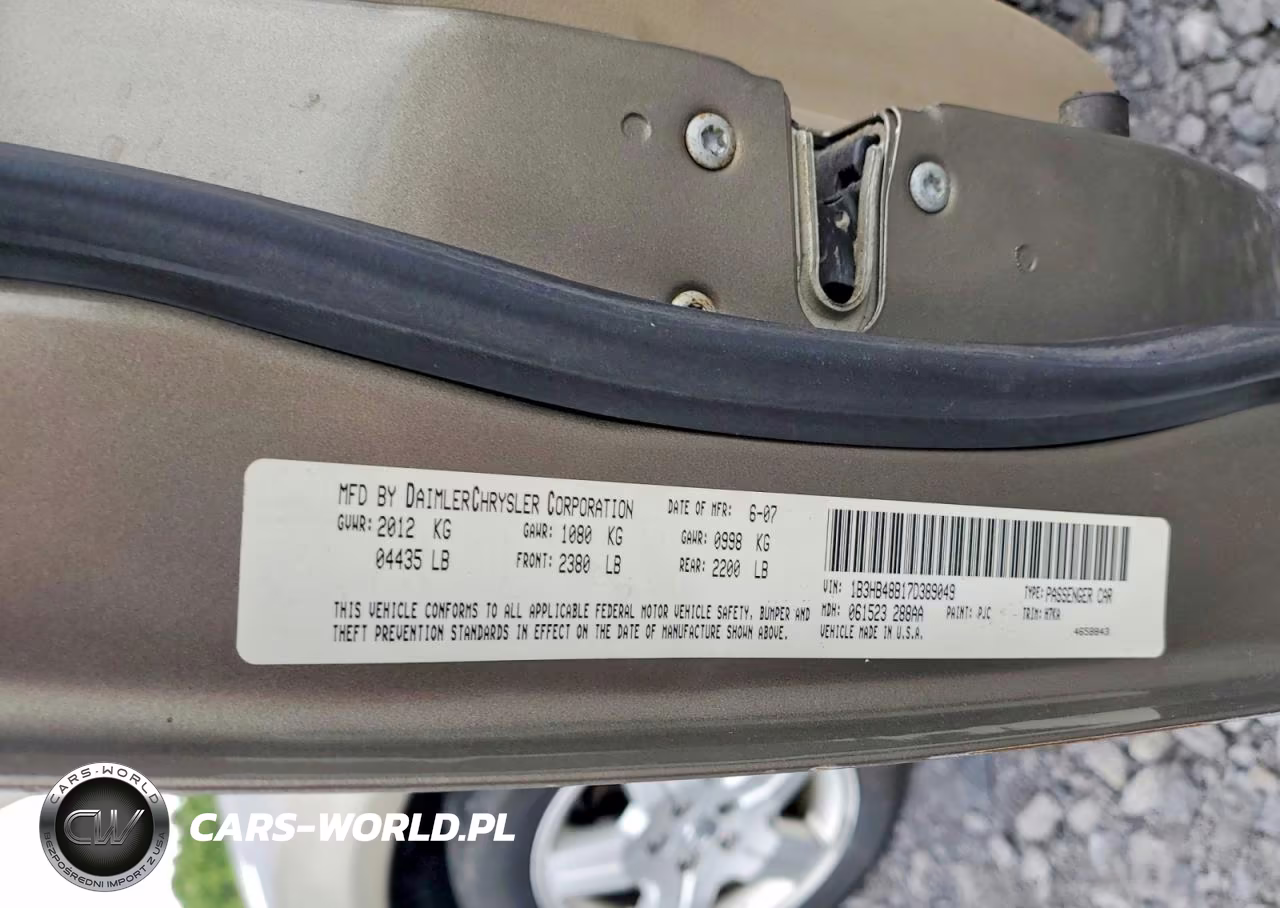 2007 Dodge Caliber Sxt VIN:1B3HB48B17D389049 - 12