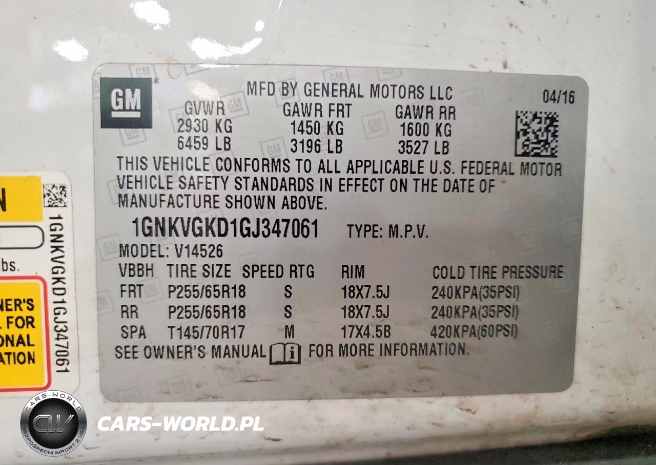 2016 Chevrolet Traverse Lt VIN:1GNKVGKD1GJ347061 - 13