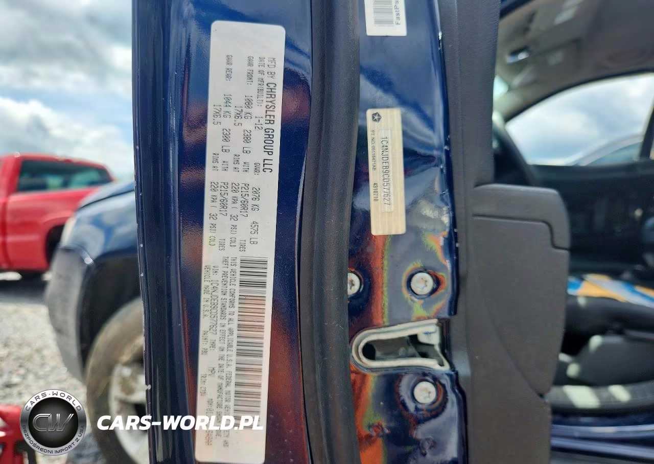 2012 Jeep Compass Latitude VIN:1C4NJDEB9CD577627 - 12