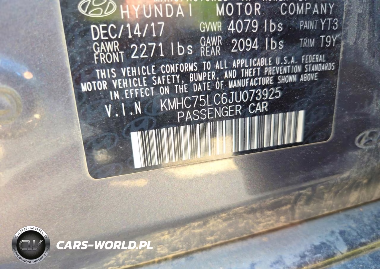 2018 Hyundai Ioniq Sel VIN:KMHC75LC6JU073925 - 10