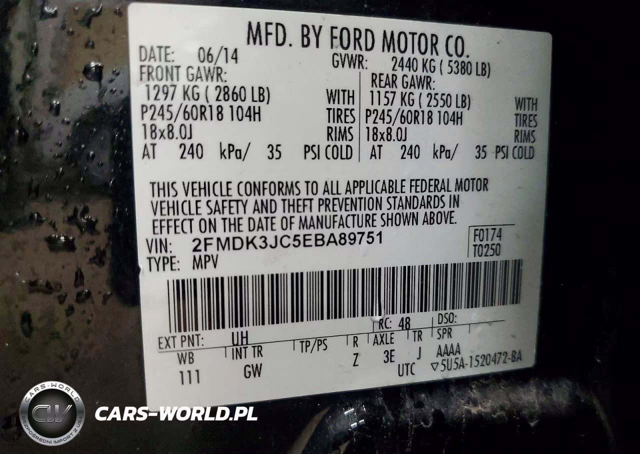 2014 Ford Edge Sel VIN:2FMDK3JC5EBA89751 - 13