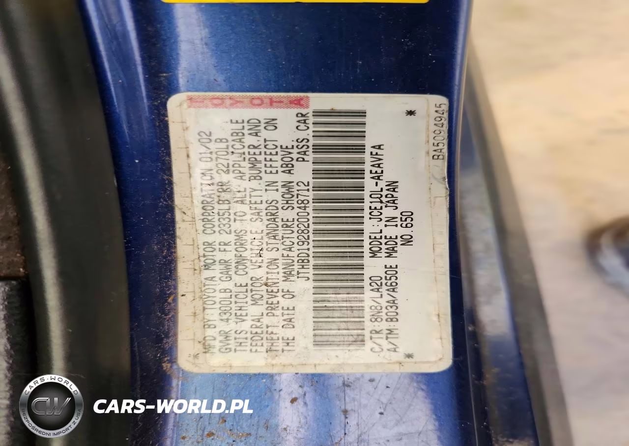 2002 Lexus Is 300 VIN:JTHBD192820048712 - 13